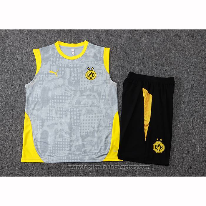 Tracksuit Borussia Dortmund Without Sleeves 2025-2026 Grey